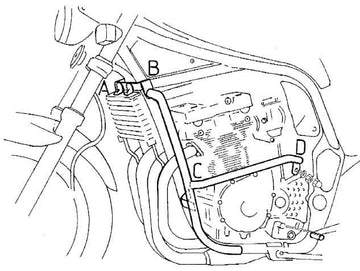 Suzuki GSF 600 S [1996-1999] - barre de protection des moteurs