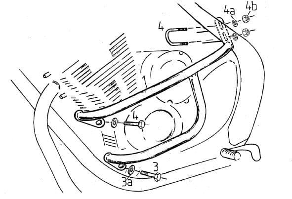 Yamaha XJ 600 S [1991-1995] - motor protection bar