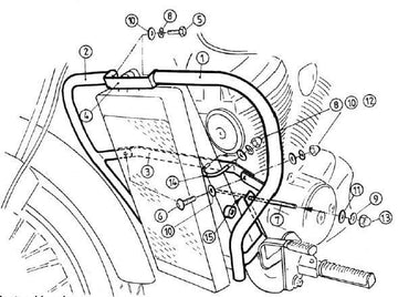 Honda VT 750 D2 Black Wido [2001-2003] - Motor protection bar