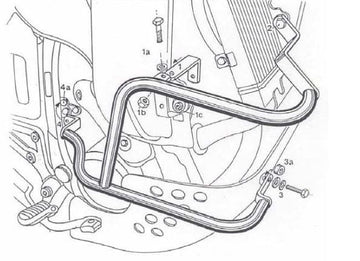 Honda XRV 650 [1988-1992] - barre de protection des moteurs