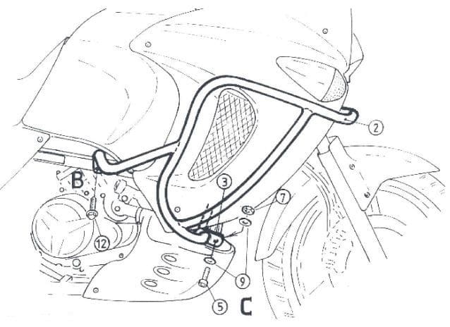 Honda XL 1000 V Varadero [1999-2002] - Motorschutzbügel