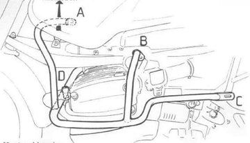 BMW R 1150 GS [2000-2004] - barre de protection des moteurs