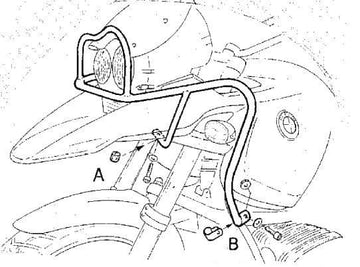 BMW R 1150 GS [2000-2004] - barre de protection des réservoirs
