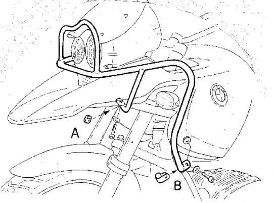 BMW R 1150 GS [2000-2004] - barre de protection des réservoirs