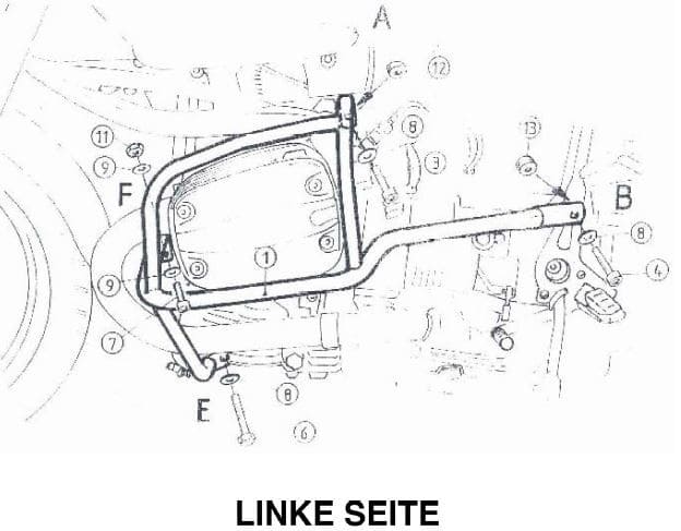 BMW R 850 R [2000-2006] - barre de protection des moteurs