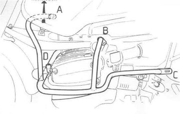 BMW R 1150 GS Adventure [2001-2005] - barre de protection des moteurs