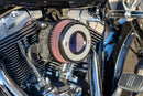 Harley-Davidson FLSTSE2 1800 Softail Convertible CVO [2011] - Air Stinger Stealth Luftfiltersatz – Oberfläche: Schwarz, Verchromt – Bild 7