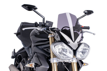 TRIUMPH STREET TRIPLE 675 RX [2016] - Pare-brise sport nouvelle génération | Teinté | PUIG 5658H