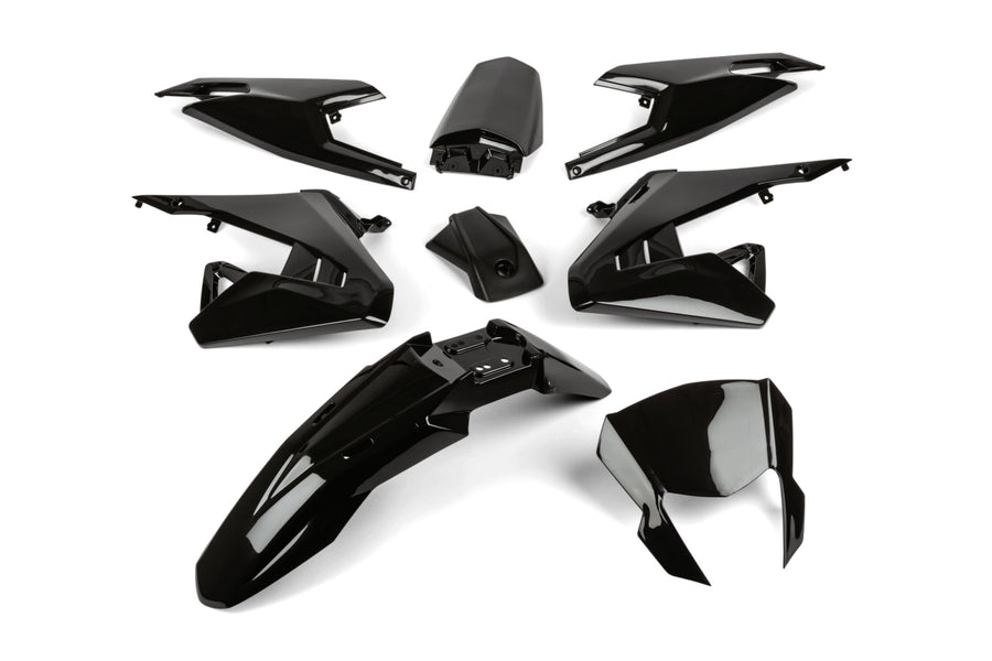 Aprilia SX Factory 50 2T - Kit carénage 8 pièces noir
