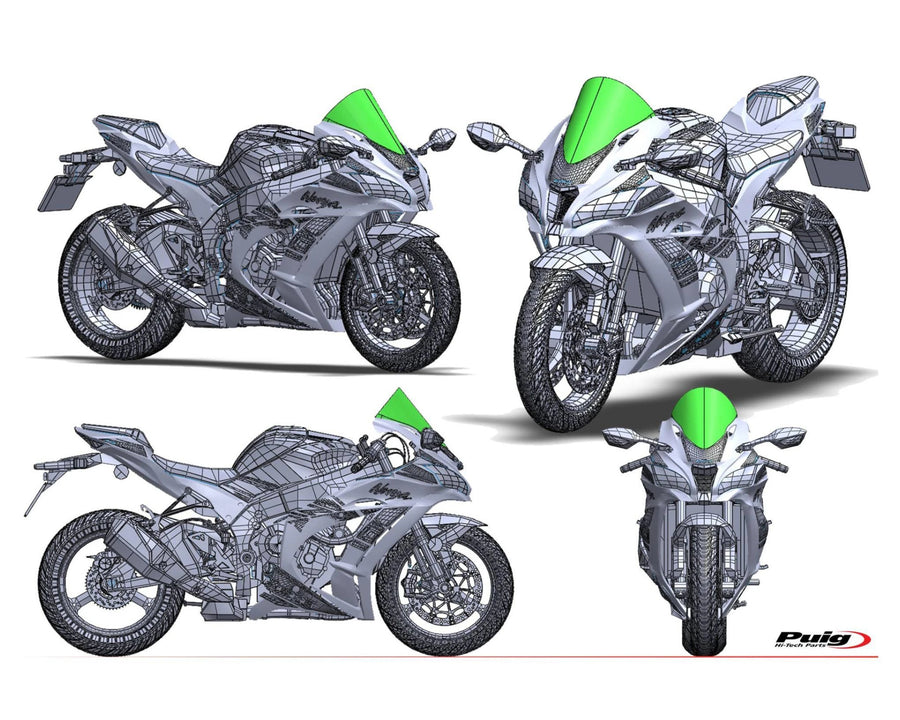 KAWASAKI ZX-10RR NINJA PERFORMANCE [2018] – Bulle R-Racer – fortement teintée