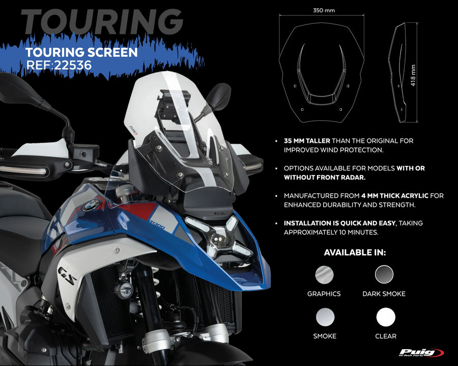 BMW R 1300 GS TROPHY [2025] – Tourenscheibe – Transparent