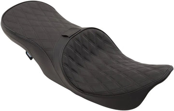 harley davidson touring [DRAG SPECIALTIES] - Front positioned 2-up touring leather seat with low profile