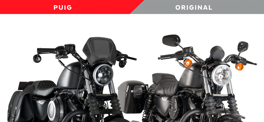 HARLEY DAVIDSON SPORTSTER 883 IRON XL 883 N [2012] – ALU Frontplatte – Silber
