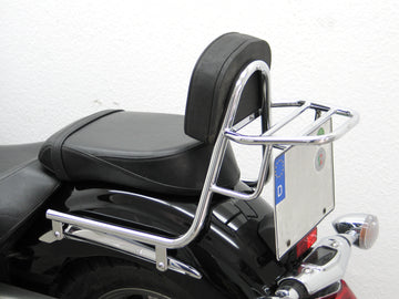 Yamaha XVS 1300 Midnight Star [2007-2016] - Bar sissy en pipe avec oreillers et porte-bagages