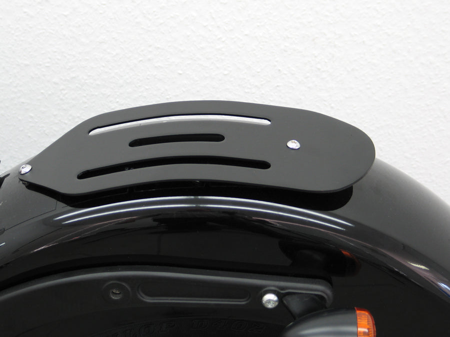 Harley Davidson Softail Slim [2012-2017] - Beifahrer-Rack aus Blech, schwarz
