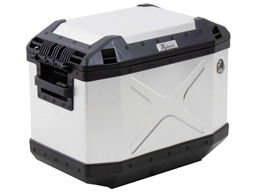 Valise latérale [Hepco & Becker] - Alu Xplorer Cutout 40 L gauche, argent – Cutout