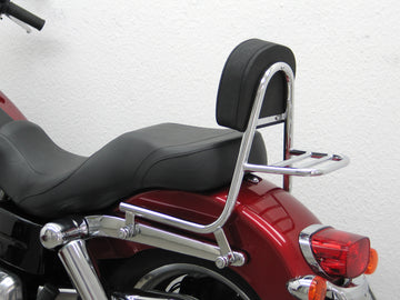 Harley Davidson Dyna Switchback [2010-2016] - Sissy Bar from Rohr with pillow and luggage rack
