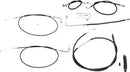Harley Davidson FLS [LA CHOPPERS] – Standard Schwarz Vinyl Lenkerzug/Bremsleitung Kit