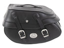 Sacoche moto [Hepco & Becker] - Cuir Buffalo noir gauche - support de sacoche tube