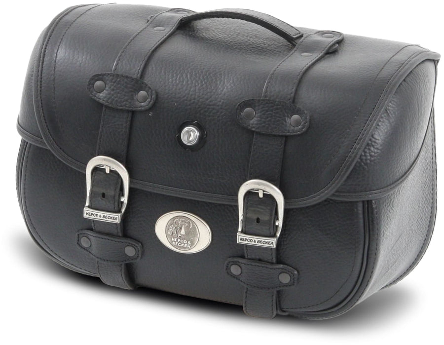 Sacoche moto [Hepco & Becker] - Cuir Liberty Big – support de sacoche tube