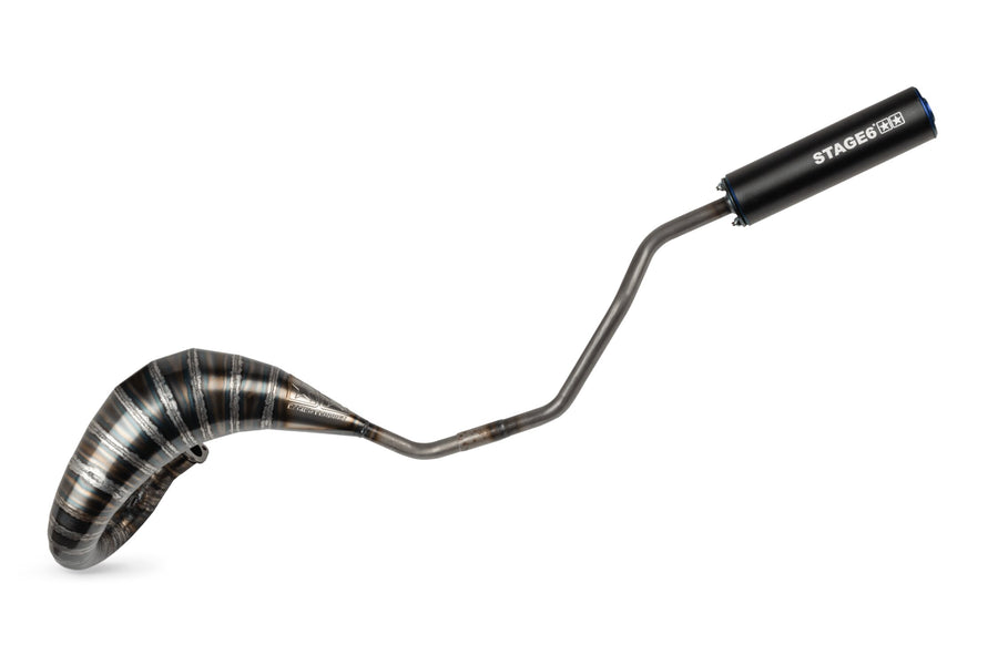 Derbi Senda X-Race SM '05 - '10 50 2T D50B0 - pot d'échappement 80 - 90 bleu / noir
