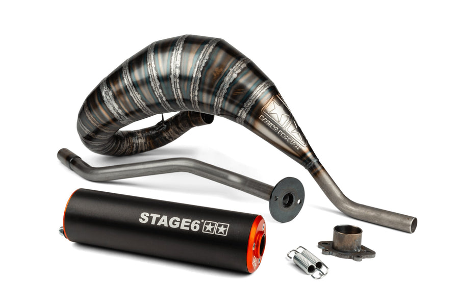 Aprilia RX Enduro 50 2T D50B0 [2007–] - Exhaust 80-90 orange/black