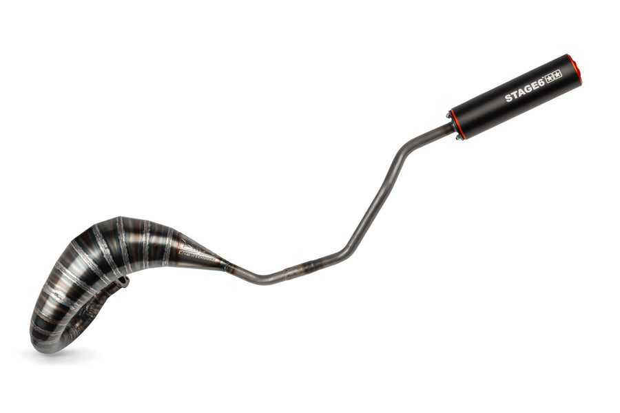 Derbi Senda X-Treme SM '05 - '10 50 2T D50B0 - Pot d'échappement 80-90 orange/noir