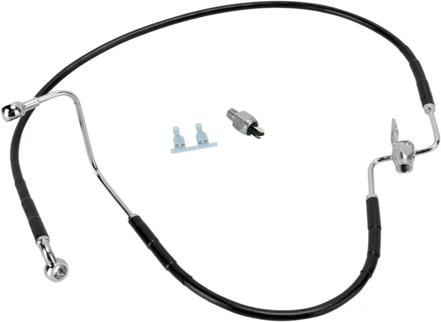 harley davidson flst [DRAG SPECIALTIES] - Kit conduites de frein inox