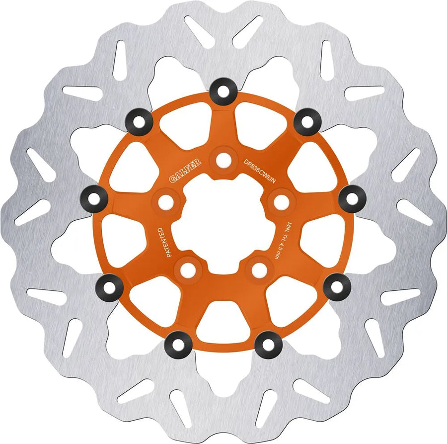 Harley-Davidson XL 1200 T Super Low [2015-2016] - Wave® brake disc - surface: orange, silver - picture 1