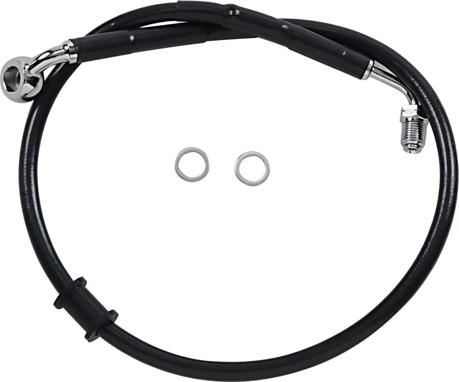 harley davidson flde [DRAG SPECIALTIES] - Conduite de frein rallongée en acier inoxydable