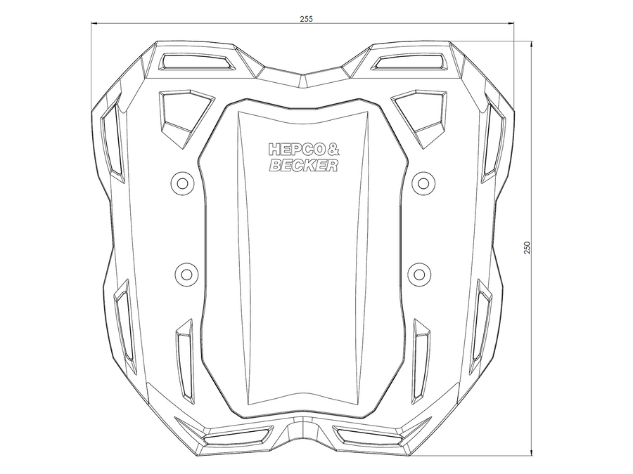 Hepco & Becker Smartrack-Heckträger für Honda CBR 500 R (2019-2023) – im Komplettset enthalten