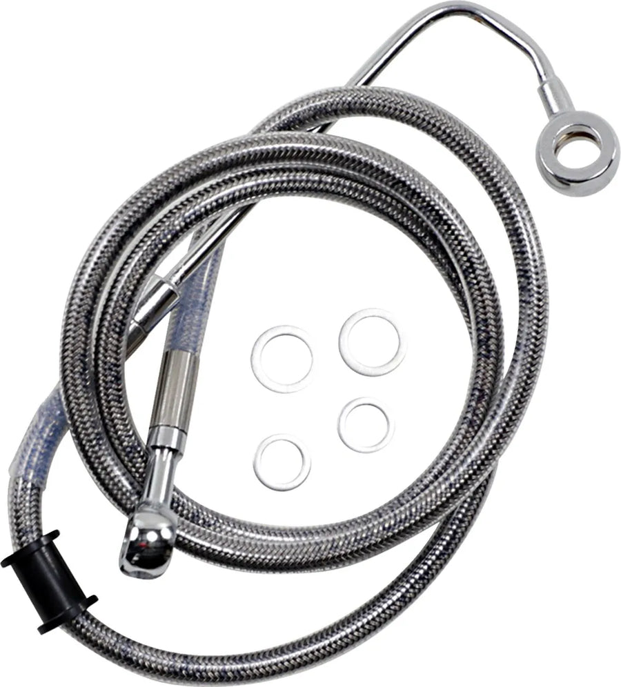 harley davidson flstc [DRAG SPECIALTIES] – Verlängerte Edelstahl-Bremsleitung