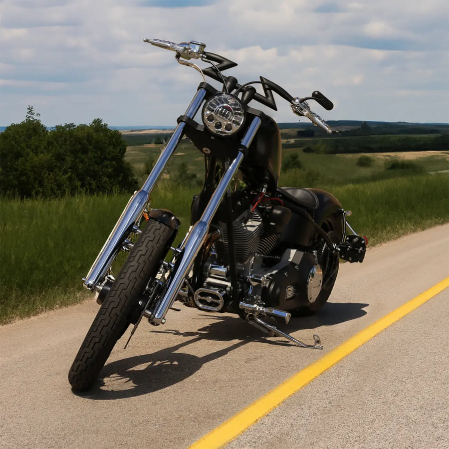 Harley-Davidson FLHC 1750 Softail Heritage Classic 107 [2022] - Phares adaptatifs LED sur socle à 2 phares – Réf. 0555071 – photo 5