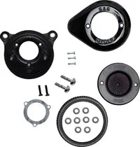 Harley-Davidson FLSS 1800 Softail Slim S [2016-2017] - Mini Teardrop Stealth Luftfilter-Kit – Oberfläche: Silber – Bild 6