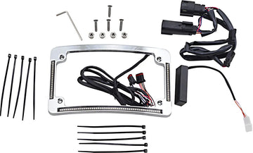 harley davidson flhr [CUSTOM DYNAMICS] – Cadre de plaque d'immatriculation à rayon LED