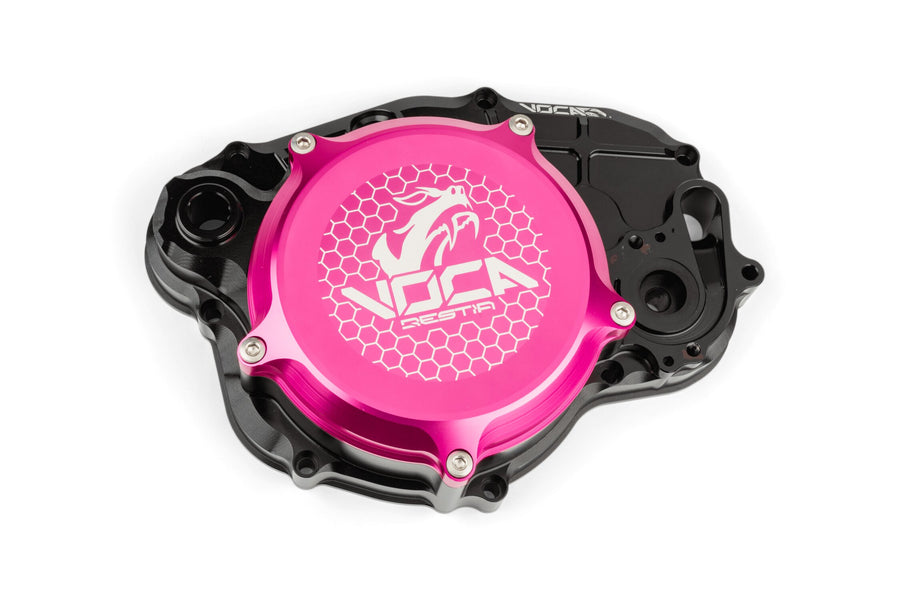Beta RR Track 50 2T - Cache d'embrayage Noir Rose