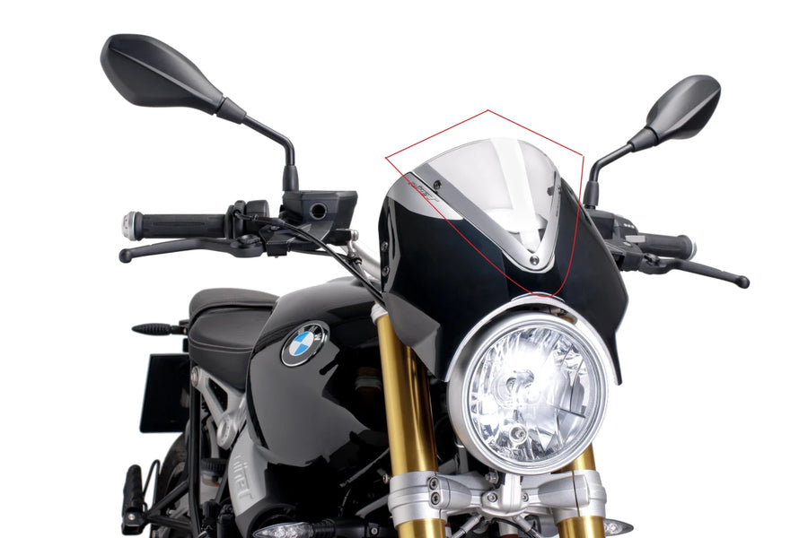 BMW R NINET URBAN S [2024] – RetroVision Windschild Visier – Transparent