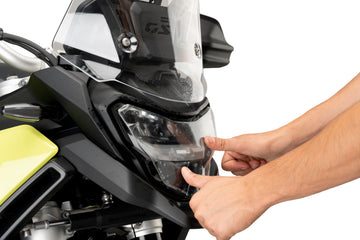 BMW F 900 GS [2025] – Adhérer la protection des phares – Transparent