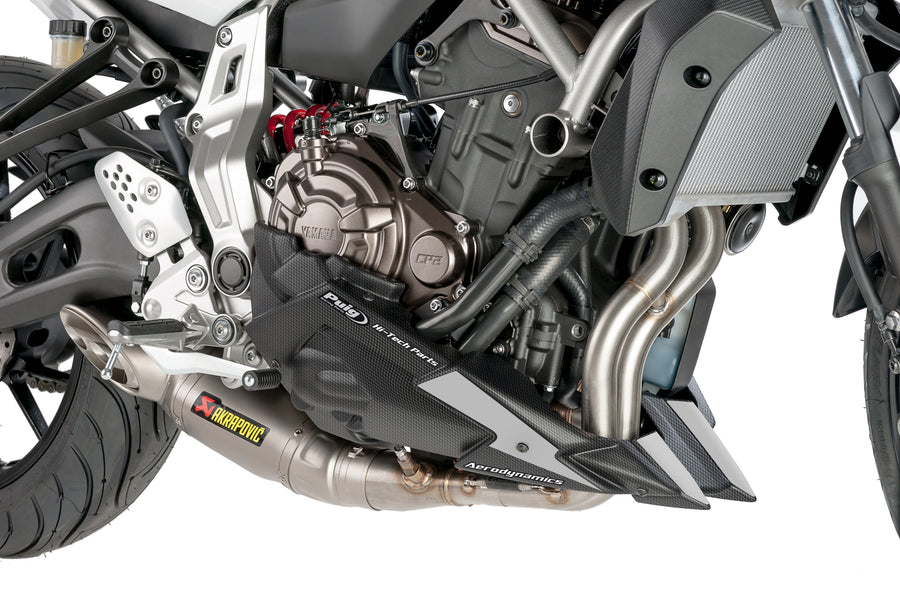 YAMAHA MT-07 MOTO CAGE [2017] – spoiler avant – look carbone