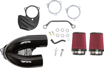 Harley-Davidson FLRT 1868 Freewheeler 114 [2025] - Tuned Induction Luftfilterkit – Oberfläche: Schwarz – Bild 1