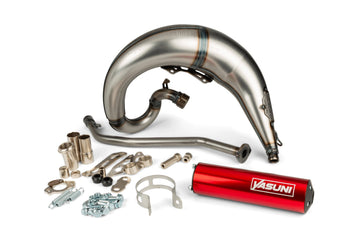Beta RR SM 50 2T - Pot d'échappement Cross ML Rouge Gauche