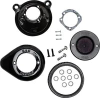 Harley-Davidson Xl 883 R Roadster [2004, 2009-2010, 2013] - Sidekick Luftfilter-Kit – Oberfläche: Silber – Bild 9