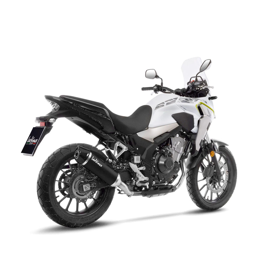 honda cb 500 [LEOVINCE] – Nero rear silencer - stainless steel