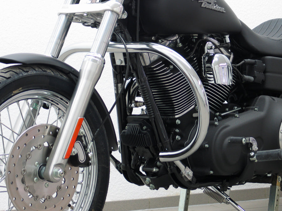 Harley Davidson Dyna Glide Low Rider [2015-2017] - protective bar, large version made of 38 mm pipe, round shape