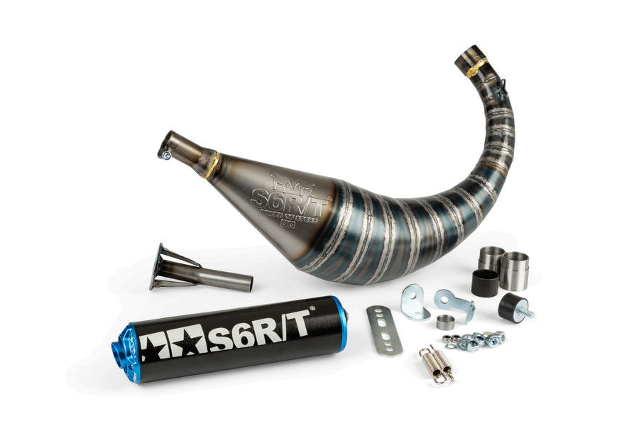 Beta RR SM 50 2T - Pot d'échappement R/T 70 - 80 Noir / Bleu