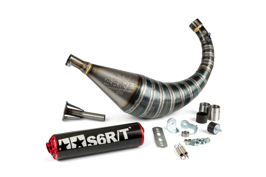 Fantic XE 50 2T - Exhaust R/T 70 - 80 Black / Red