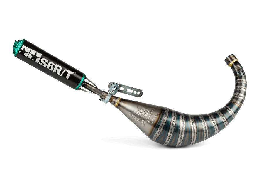 Beta RR Enduro 50 2T - Pot d'échappement R/T 70 - 80 Noir / Turquoise