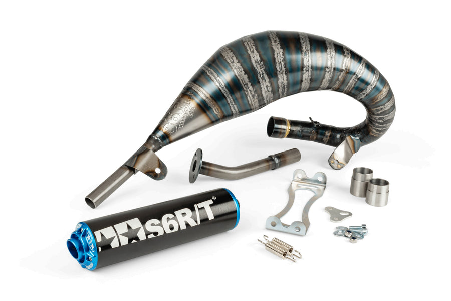 Beta RR Enduro 50 2T - Pot d'échappement R/T 70 - 80 Noir / Bleu