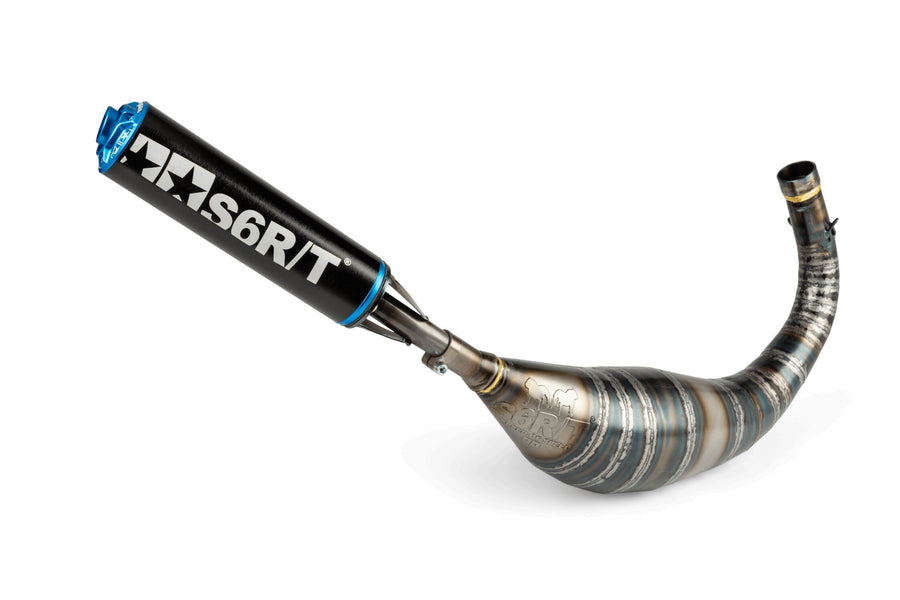 Beta RR SM 50 2T - Pot d'échappement R/T 80-90 Noir / Bleu