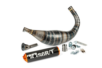 Fantic XE 50 2T - Exhaust R/T 80-90 Black / Orange